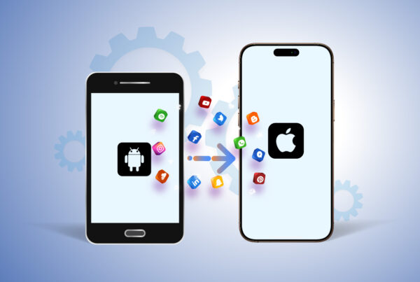 Android-to-iOS app migration graphic showing tips for porting your Android app to iOS.